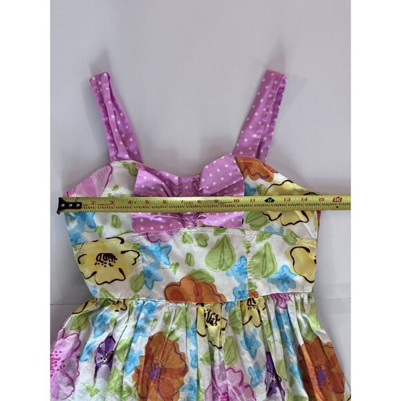 Bonnie Jean Dresses Set Of 2 Girls size 16 Floral Summer Flowers Pink Purple Blu - Picture 14 of 16